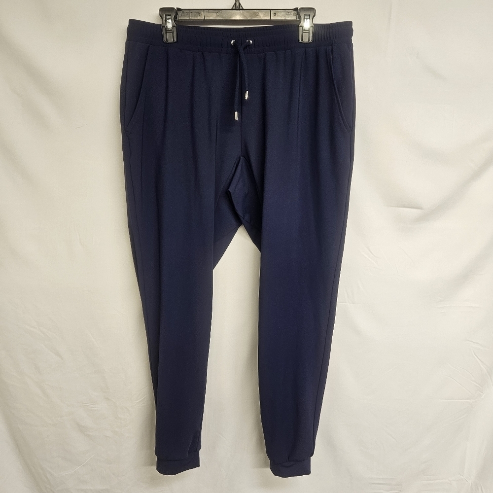REDVANLY Pants Mens X-Large Navy Stretch Golf Joggers Lightweight Nylon Halliday